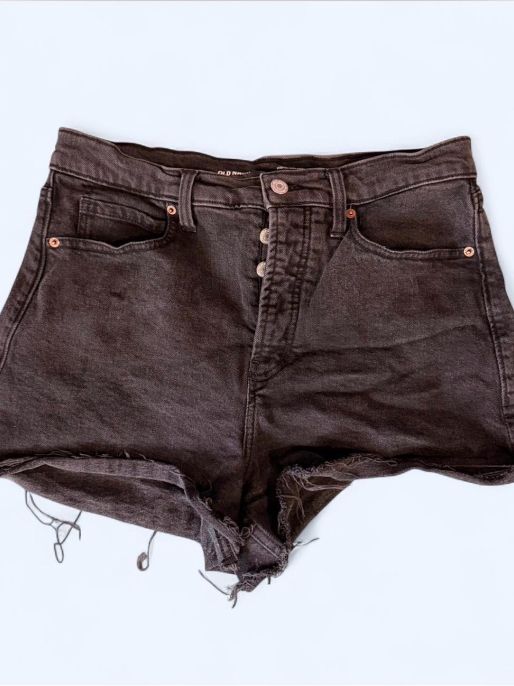 Old Navy Black Denim Short Shorts
